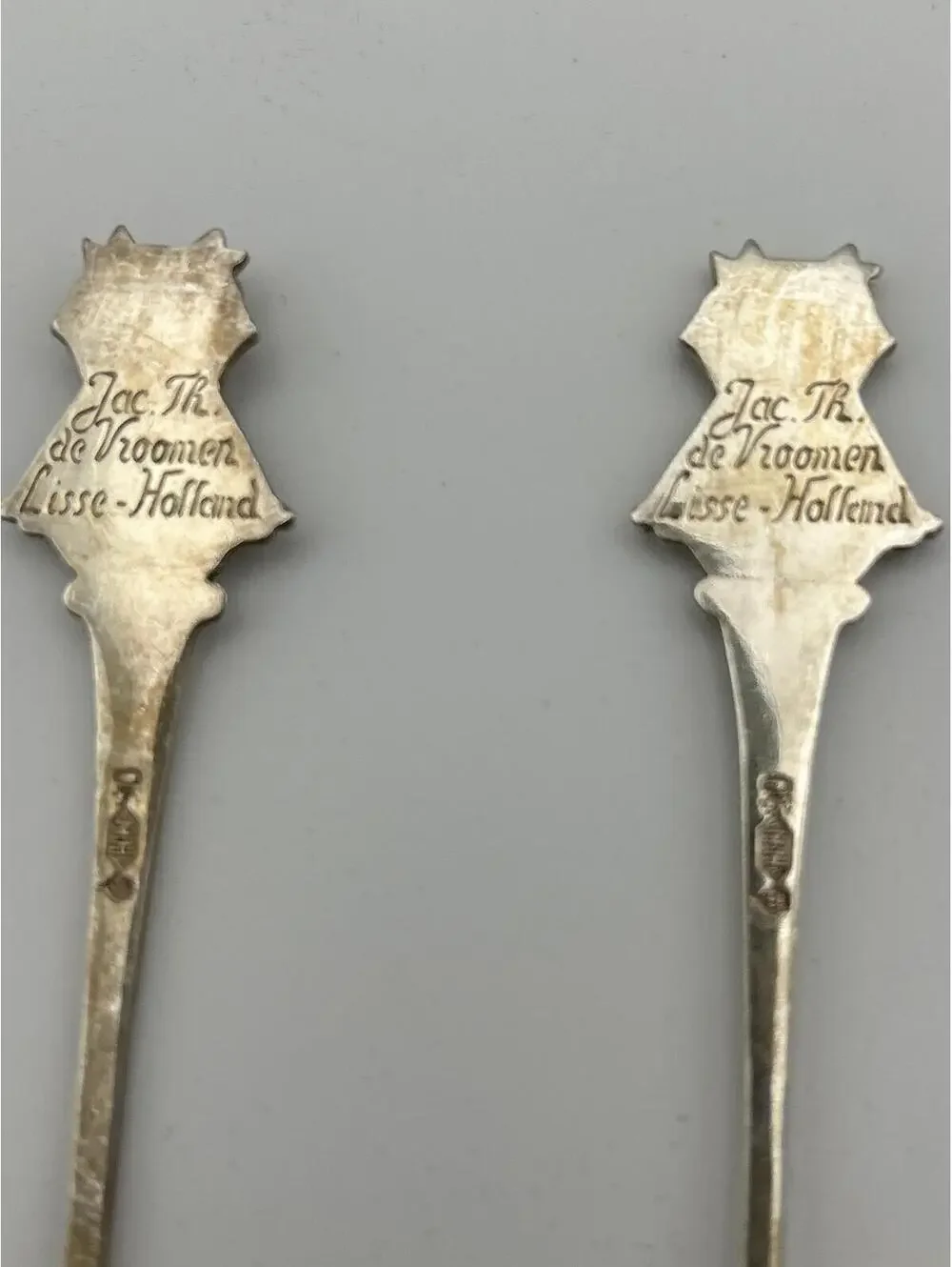 Vintage Jac. Th. de Vroomen Silver Spoons from Lisse,‎ Holland - Set of 2